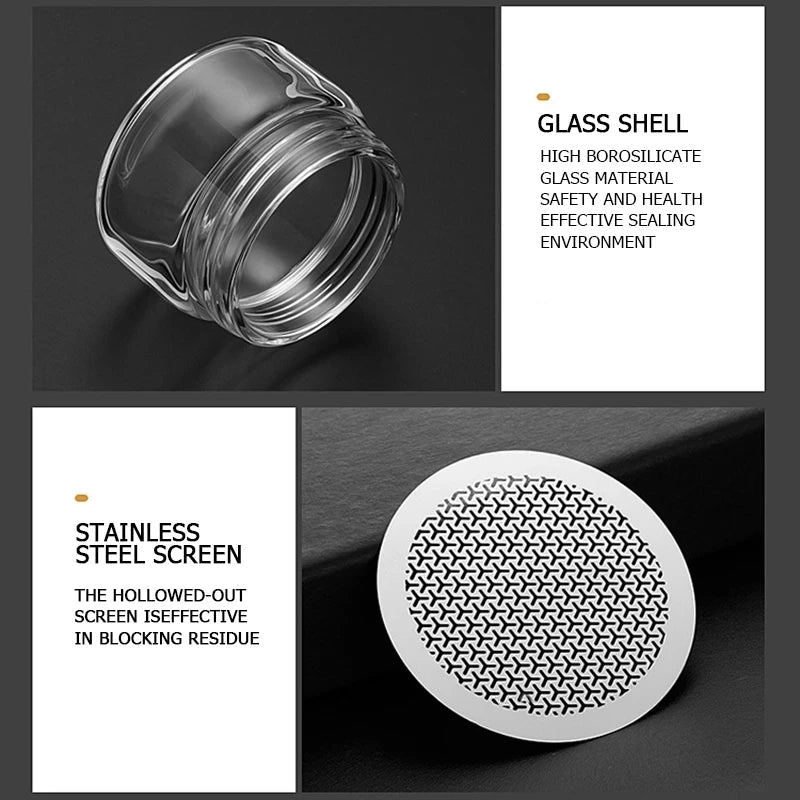 YOMEEI Bouteille à Thé 200ML Voyage Double Paroi Verre Tumbler Infuseur Filtre Acier Inoxydable Portable - Cuisine Chez Nadine